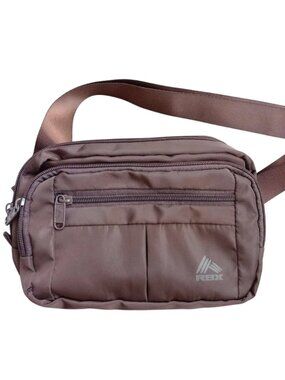 RBX Active Brown Multi-Pocket Waist Pack - Fanny Pack / Travel Sling Bag
